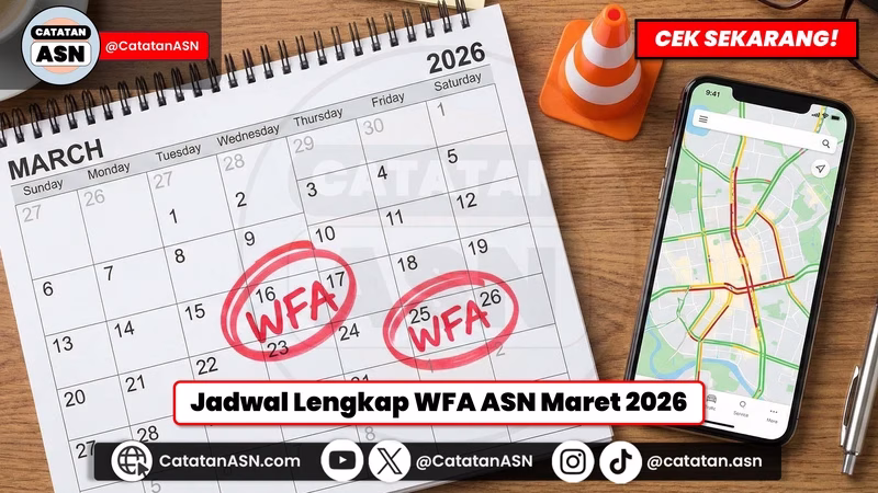 Jadwal WFA ASN Maret 2026