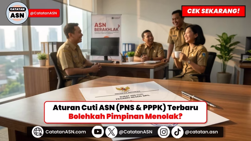 Cuti Itu Hak Mutlak ASN! Pimpinan Nggak Boleh Asal Tolak Cuti PNS & PPPK Kecuali Kondisi Ini
