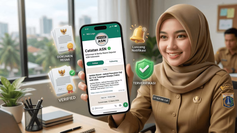 Capek Kena Hoaks Info ASN? Yuk, Gabung Channel WA Catatan ASN Biar Selalu Update Info CPNS, PPPK, dan Aturan ASN Terbaru!