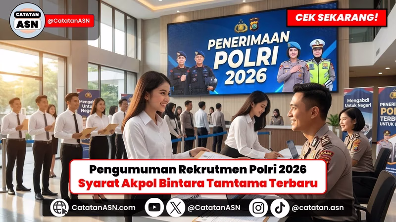 RESMI DIBUKA! Rekrutmen Polri 2026: Taruna Akpol, Bintara, dan Tamtama (Cek Kuota & Syarat Terbarunya!)