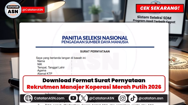 JANGAN SALAH KETIK! Link Download Format Surat Pernyataan Manajer Koperasi 2026 & Aturan Main E-Meterai Wajib