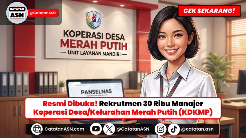 BOOM! Rekrutmen 30.000 Manajer Koperasi Merah Putih 2026! Peluang Emas, Cek Syarat & Alur Lolosnya!