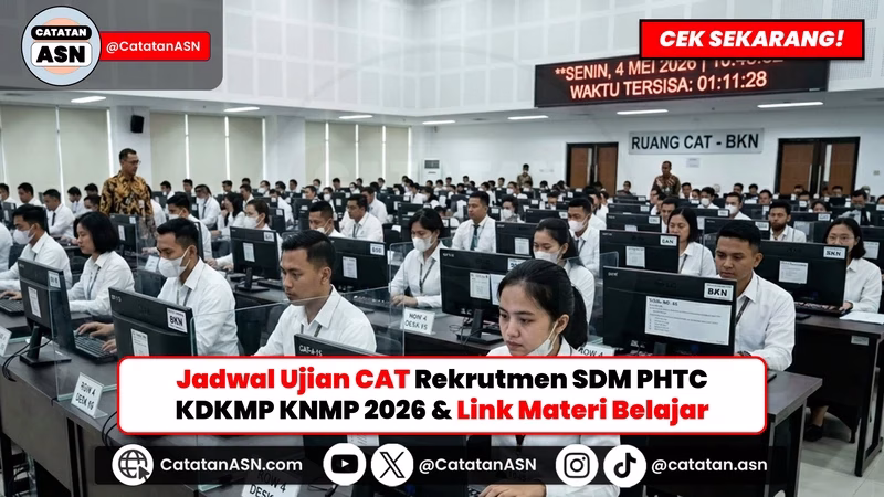Jadwal CAT Seleksi Kompetensi PHTC KDKMP & KNMP 2026: Siapkan Dirimu, Pelajari Kisi-Kisi & Soal di Sini!