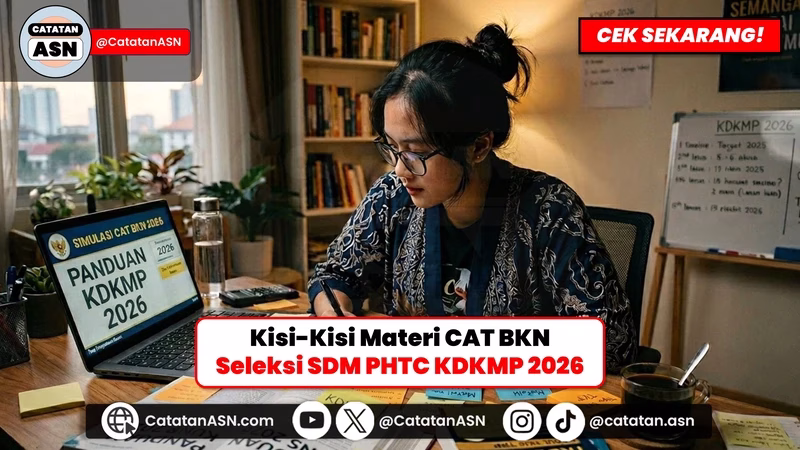 Yakin Tembus Passing Grade! Ini Kisi-Kisi Materi CAT BKN Seleksi SDM Koperasi Merah Putih 2026