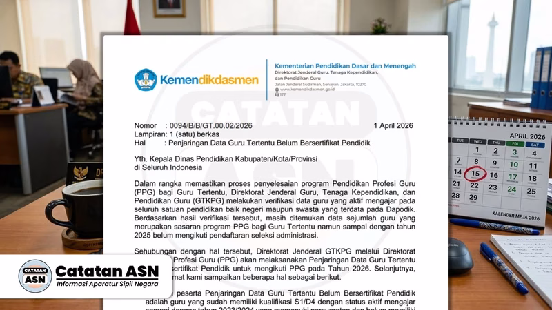RESMI! Panggilan Penjaringan PPG 2026 Guru Belum Serdik Dimulai, Segera Cek InfoGTK Sebelum Terlambat!