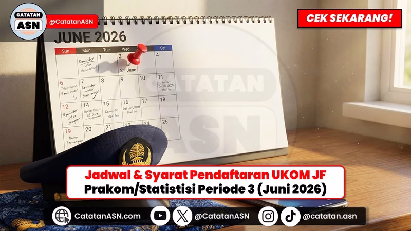 Pertengahan Tahun Masih Stuck? Gaspol Daftar UKOM JF Prakom & Statistisi Periode 3 (Juni 2026)! Jangan Sampai Terlewat!