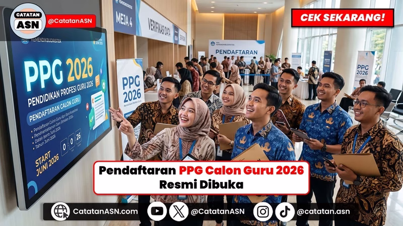 RESMI! Pendaftaran PPG Calon Guru 2026 Dibuka, Kuliah Gratis Dapat Rp17 Juta. Cek Syarat & Jadwalnya!