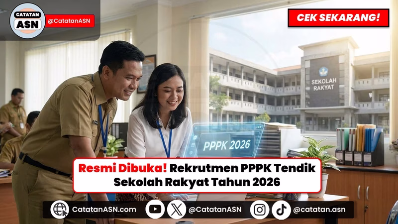 RESMI! Kemensos Buka 5.127 Formasi PPPK Tendik Sekolah Rakyat 2026, Cek Syarat & Rincian Formasinya!