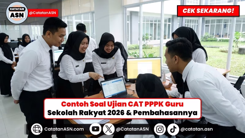 Contoh Soal CAT PPPK Guru Sekolah Rakyat 2026: Jawaban & Pembahasan Sesuai Kisi-Kisi Resmi Kemensos!