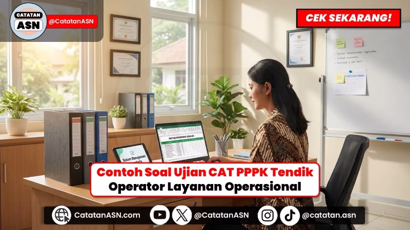 Contoh Soal Ujian CAT PPPK Operator Layanan Operasional Sekolah Rakyat 2026: Lengkap dengan Jawaban!
