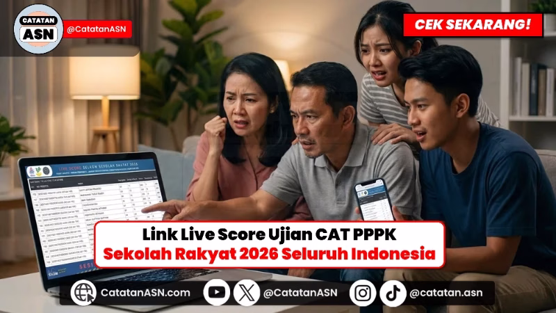 Link Live Score Ujian CAT PPPK Sekolah Rakyat Kemensos 2026 Seluruh Indonesia! Pantau Nilai Sainganmu di Sini!