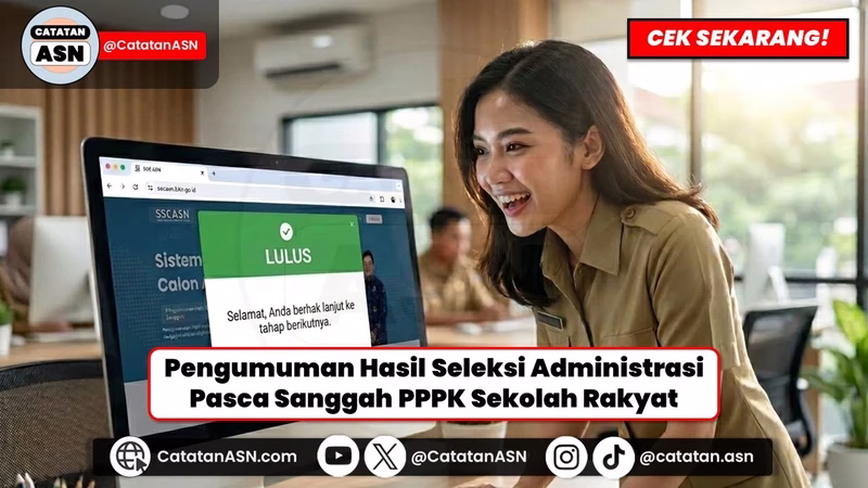 Pengumuman Administrasi Pasca Sanggah PPPK Sekolah Rakyat