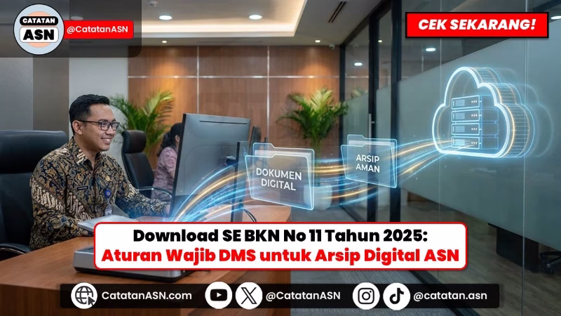 Wajib Tahu! Surat Edaran BKN No. 11 Tahun 2025: Arsip Fisik ASN Tinggal Kenangan, Semua Wajib Digital via DMS!