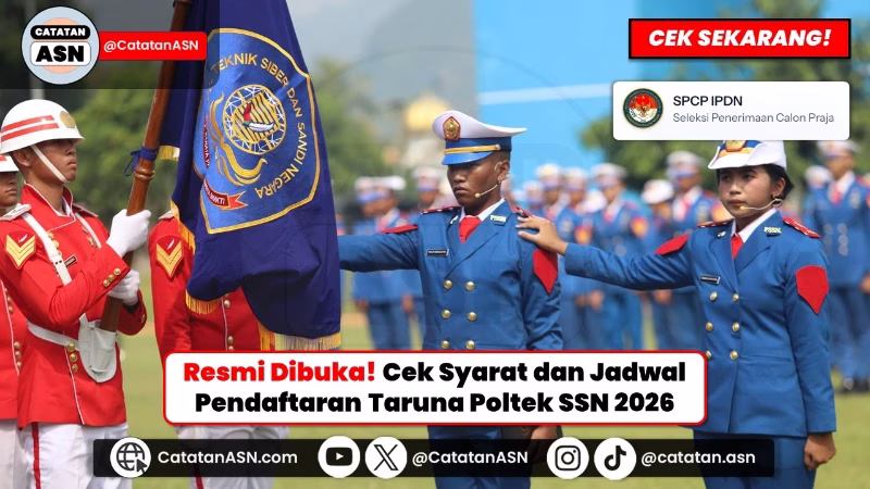 RESMI! Pendaftaran Poltek SSN 2026 Buka 50 Kuota Emas, Cek Syarat Nilai Rapor & Jadwal Seleksinya Biar Lolos CPNS BSSN!