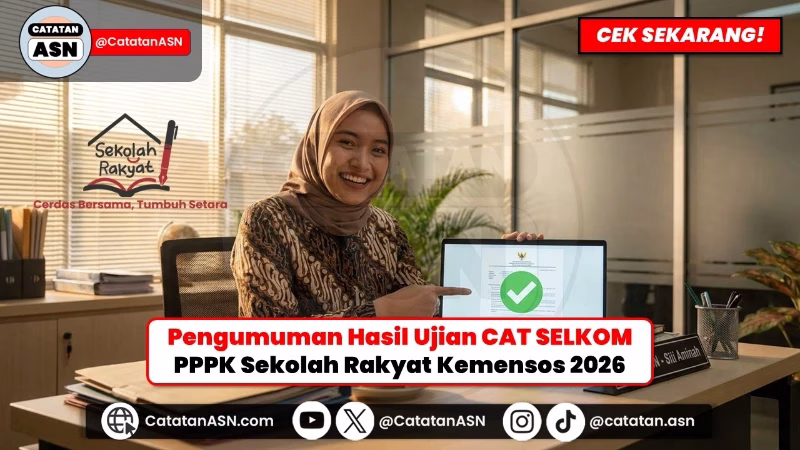 Pengumuman Hasil Selkom PPPK Sekolah Rakyat